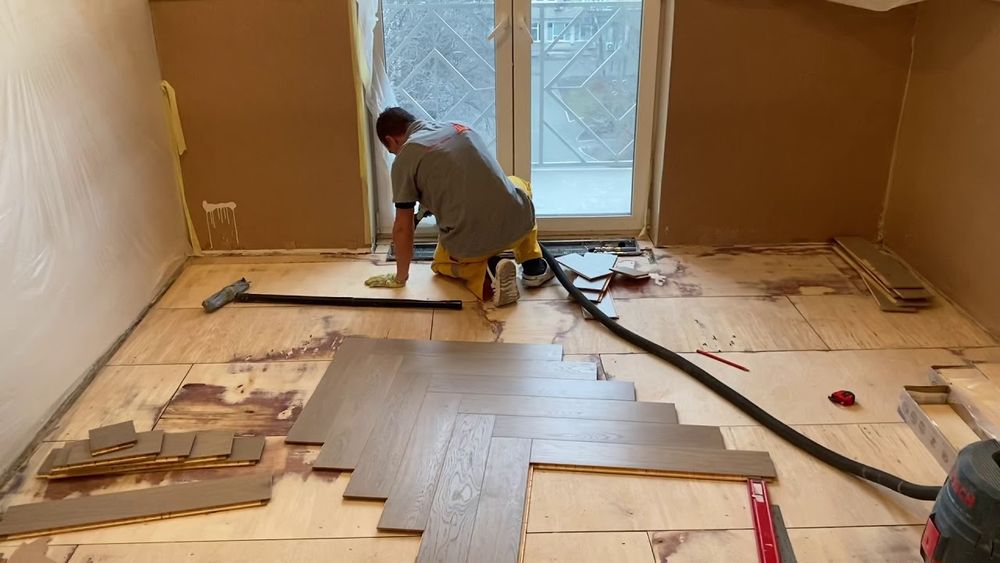 Ремонт старого  паркета.