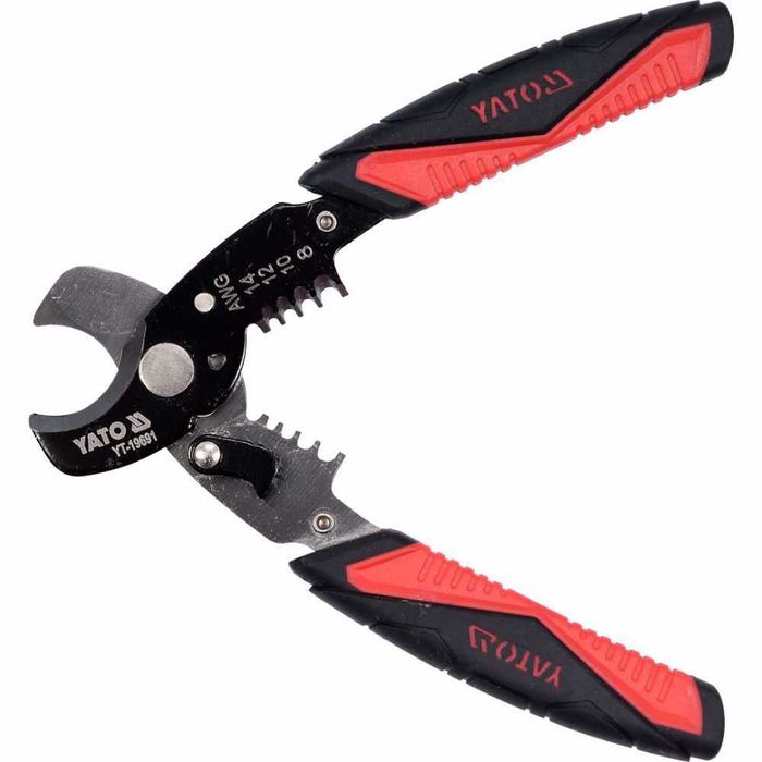 Клещи за рязане и снемане на изолация от кабелиYATO230мм-EURO YT 19691