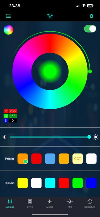 Неоновая домашняя лампа