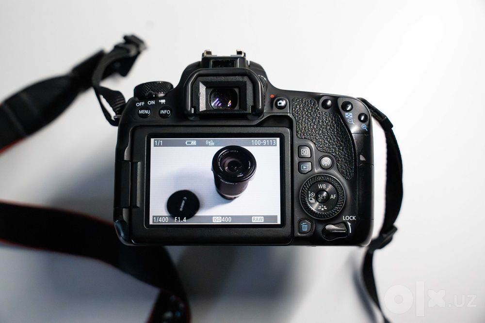 Canon EOS 77D + 2 объектива/2 ta obyektiv + комплект — готов к съёмке