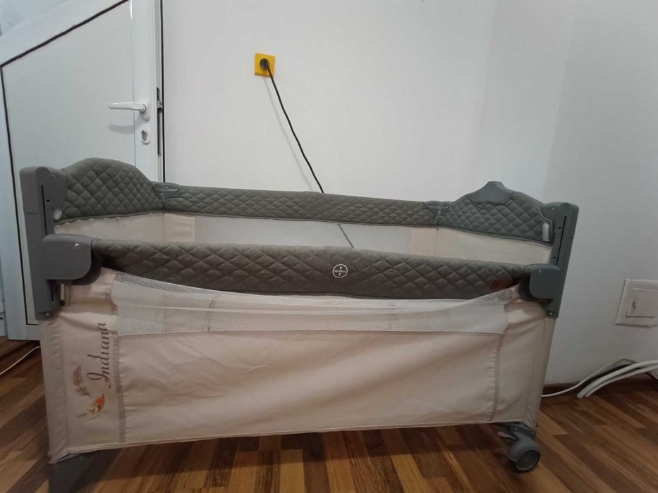 Cangaroo - Детска сгъваема кошара Indiana Grey