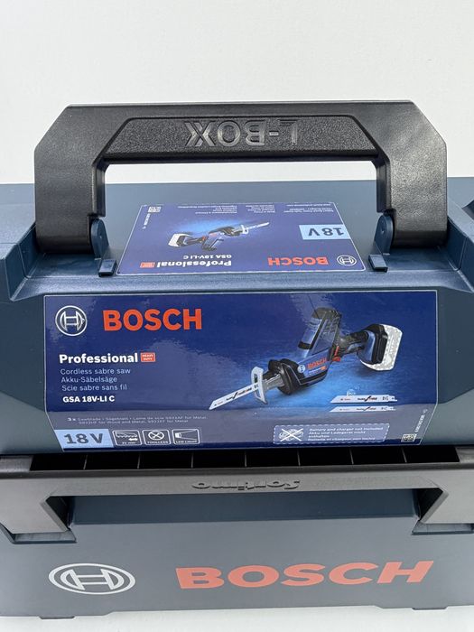 Bosch GSA 18V-LI C Fierăstrău Sabie 2 Acumulatori 4Ah Încărcător Valiză L-BOXX Nou