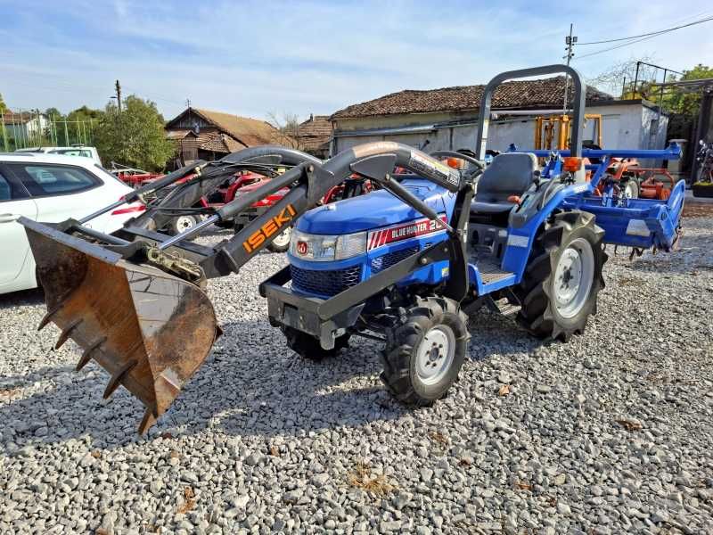 Японски трактор ISEKI TH20 20 к.с. 4WD с фреза и челен товарач - ДЖЕЙ ТРЕЙДИНГ