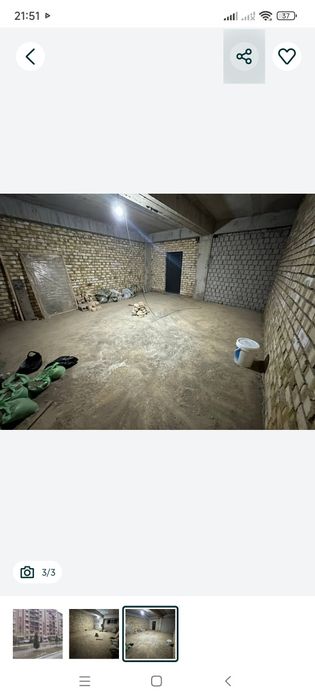 Продается. 41 м2 .Цоколь. ( Махтумкули). Кадастр.   23000 уе