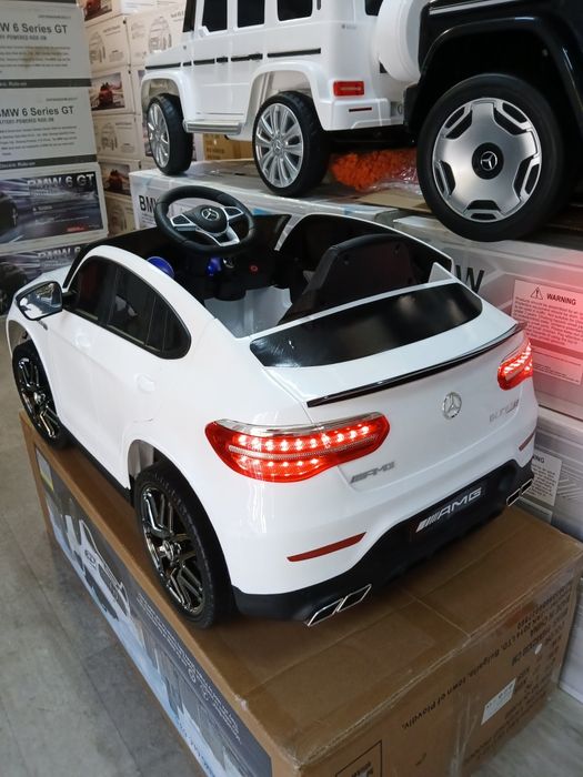 Промо цена!!Акумулаторен джип Mercedes AMG GLC63S с меки гуми 12волта