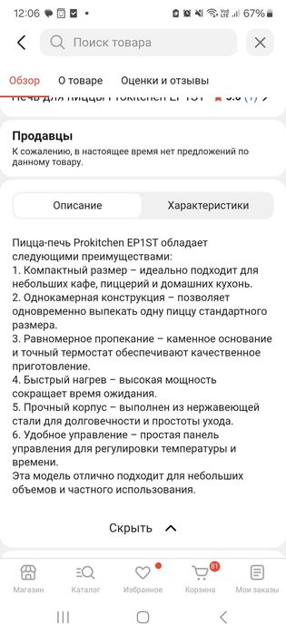 Профессиональная пицца печь