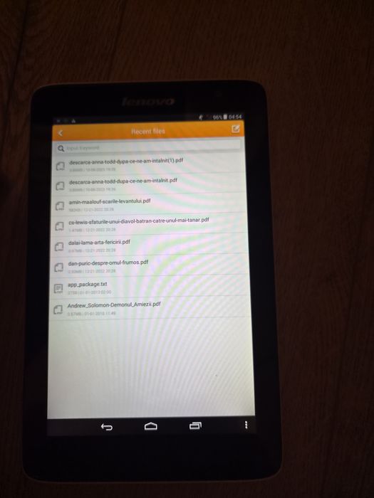 Vand tableta Lenovo
