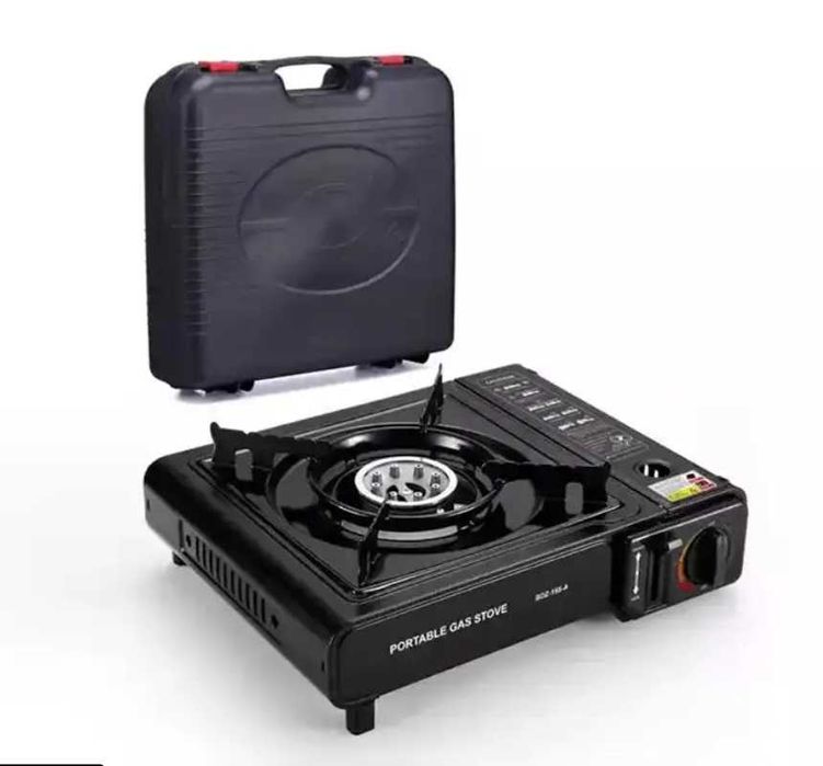 Aragaz camping, aprindere automata, negru