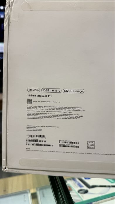 MacBook Pro M4 14” 16/512GB • 15 Cycle • Ideal holat