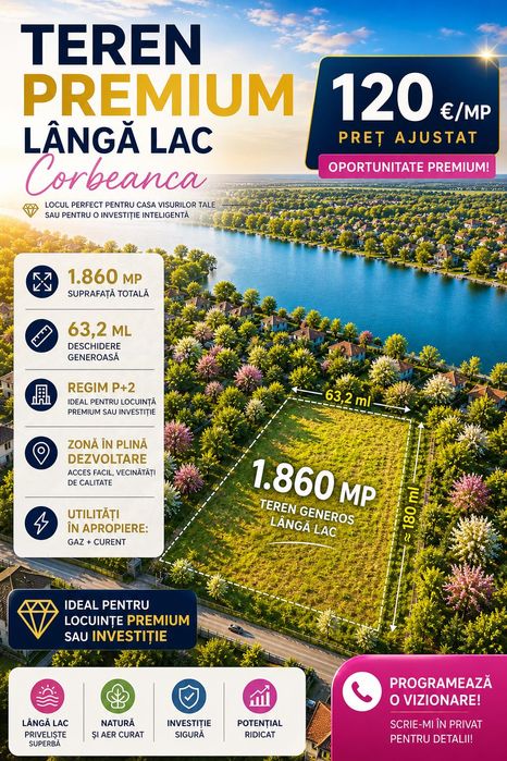 Teren 1.860 mp Corbeanca -Ilfov