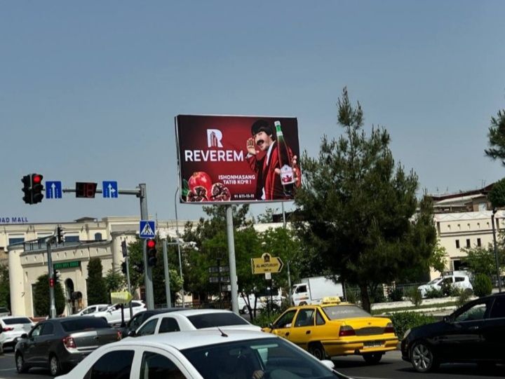 Bilbordlarda reklama // bannerlarda, led ekranlarda // tashqi reklama