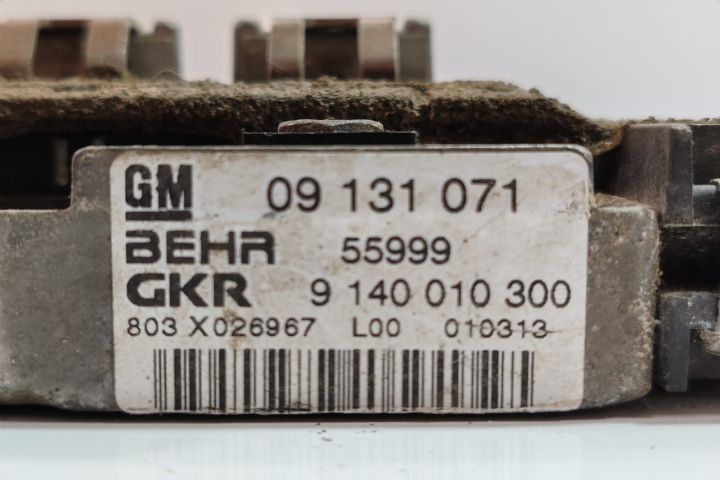 Radiator Incalzire    Rezistenta electrica 09131071 Opel Zafira A ser