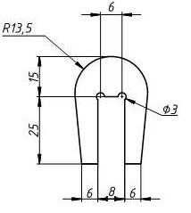 Подситник Профиль резиновый для грохота
