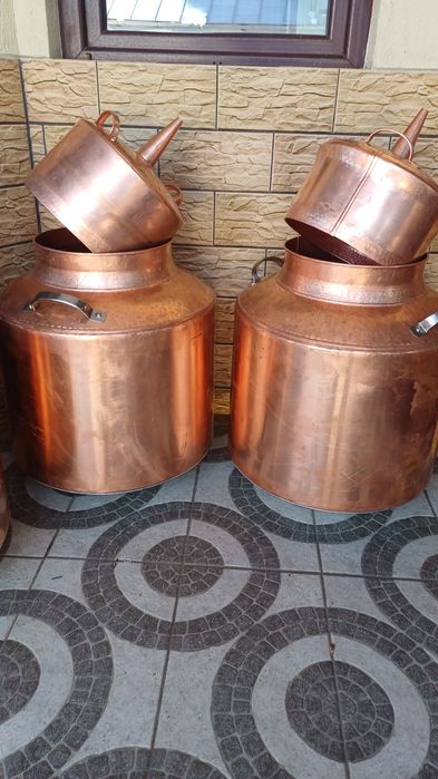 Vând cazane de făcut tuica din cupru sau inox