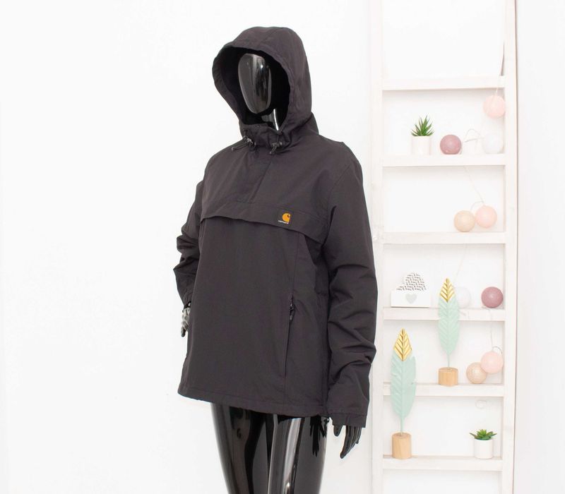 Carhartt Nimbus Pullover дамско яке черно анорак с качулка М