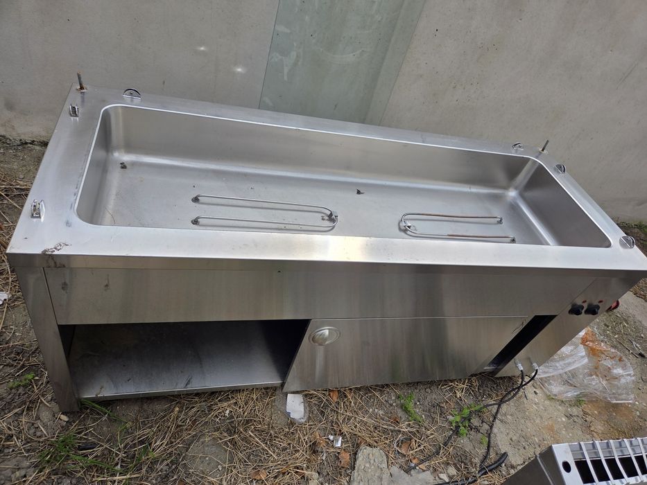 Frigider inox 1, 2 usi, stare  bună, dulap frigorific 2 usi,600- 1400