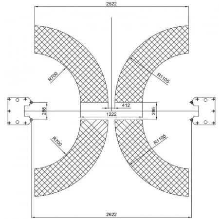 Elevator 2 coloane 4T blocaj manual 380V, cod-ST8138-380V