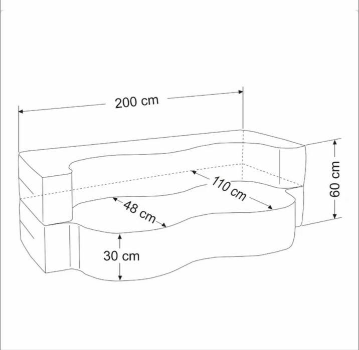 Canapea modulară – gri + husă galbenă suplimentară