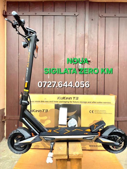Kukirin T3 Noua sigilata zero km 800 wati 16A trotineta electrica MARE