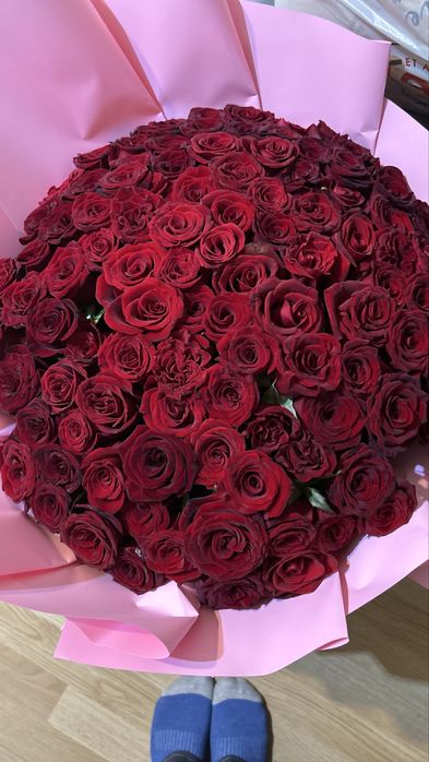 101 красный роза