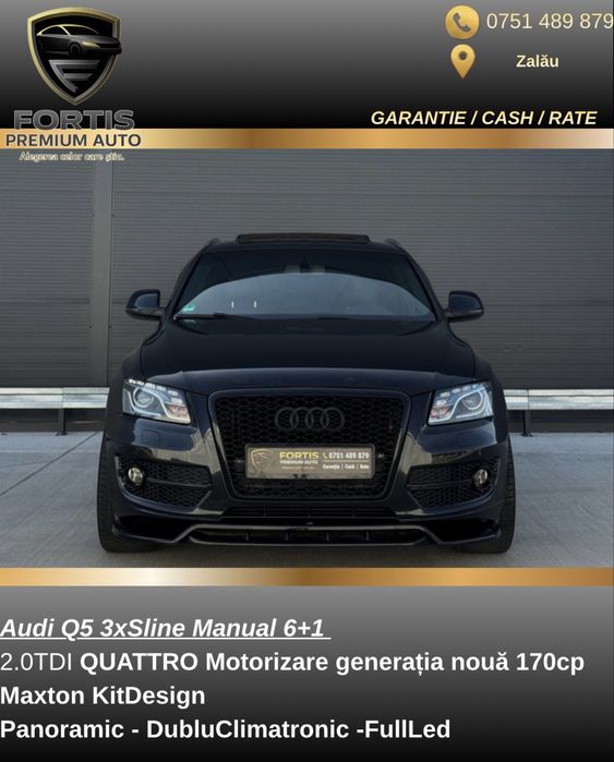 Audi Q5 3xSline 2.0 TDI Quattro Maxton Panoramic Garantie