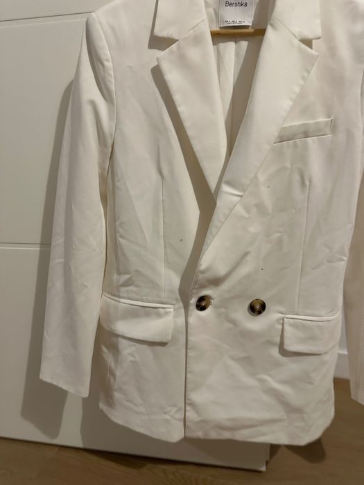 Sacou, damă, Bershka, S, alb