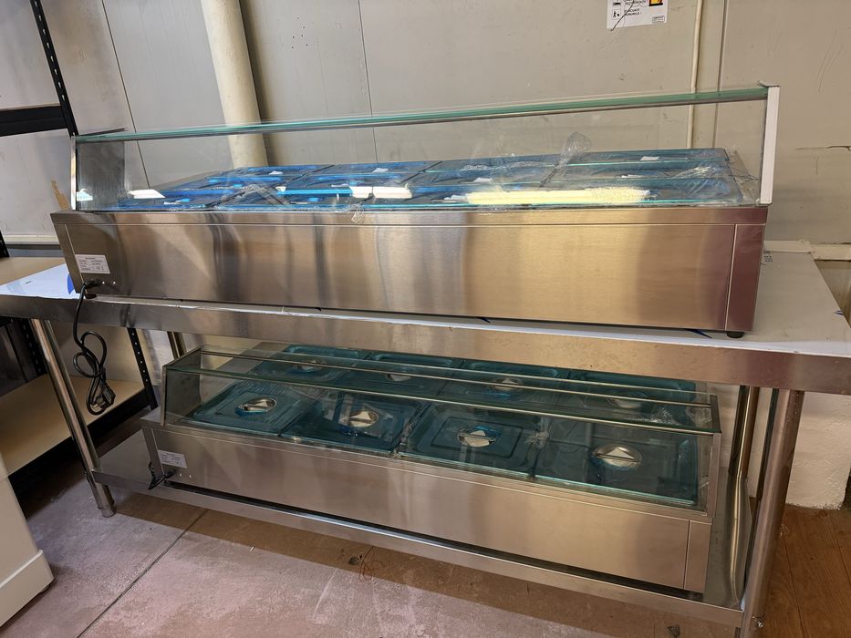 Vitrina calda  bain marin profesionala