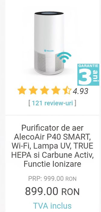 Puroficator aer Alecoair