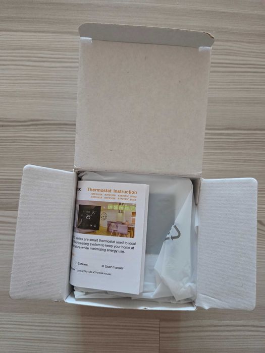 Termostat Smart KETOTEK WiFi 3A, Încălzire în Pardoseală, Alexa/Tuya