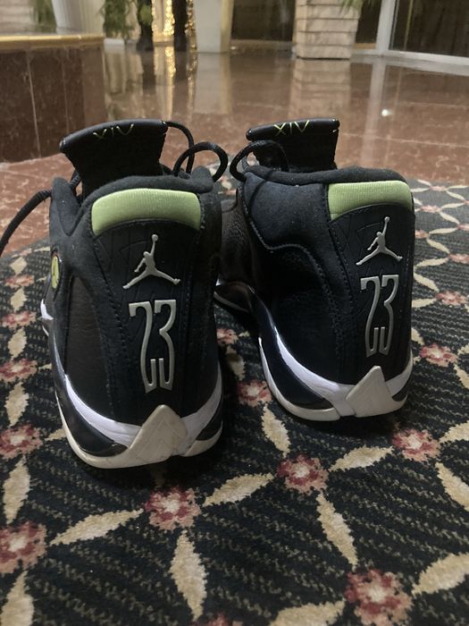 Nike air jordan 14 retro BG indiglo black green