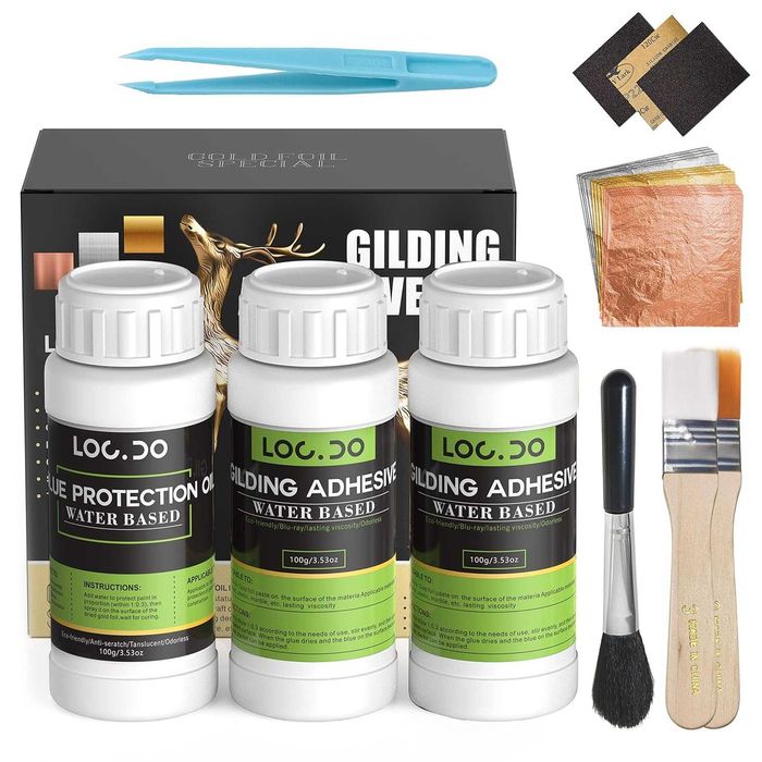 Set adeziv pentru aurire 300 ml formulă pe bază de apă miros non-toxic