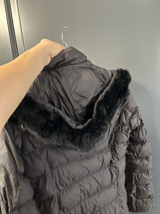 Geaca lunga blana Massimo Dutti XS