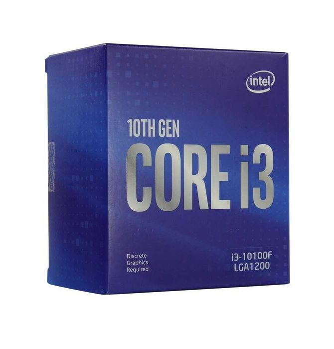 Процессор Intel® Core™ i3-10100F Кэш 6 МБ, до 4,30 ГГц