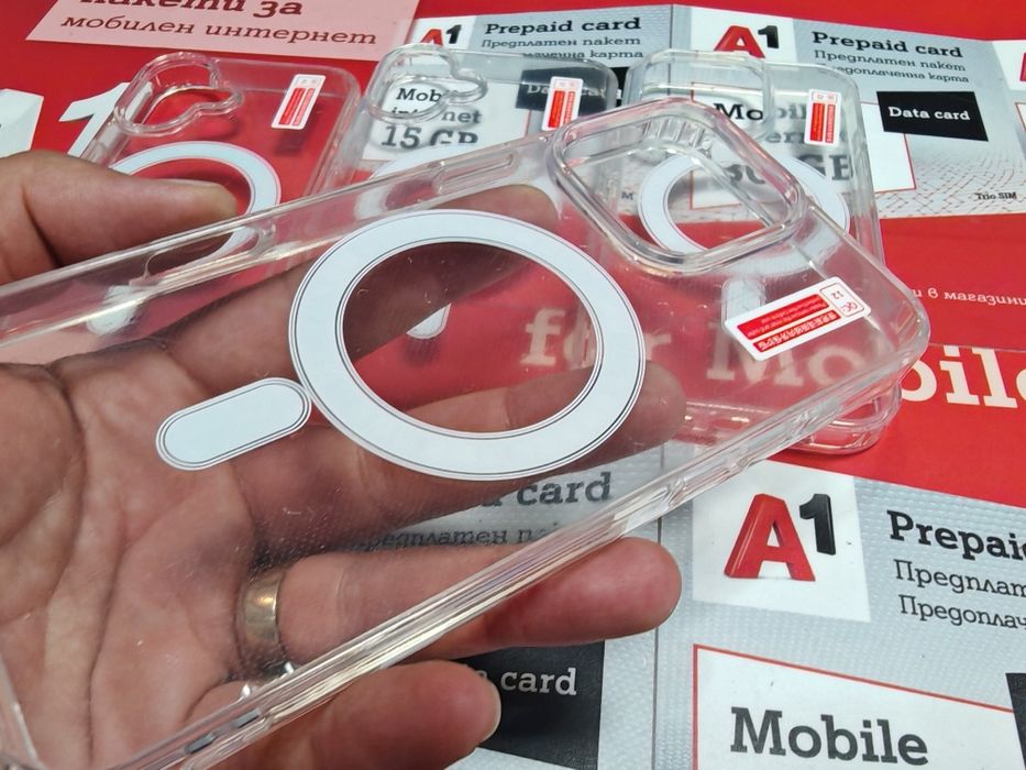 Iphone 16,16+,16 Pro,16 Pro Max  Acrylic Magsafe  прозрачен