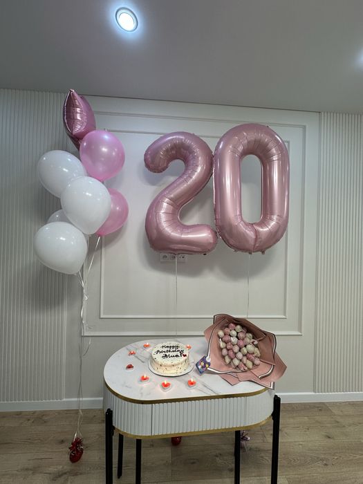 Красивые розовые шарики