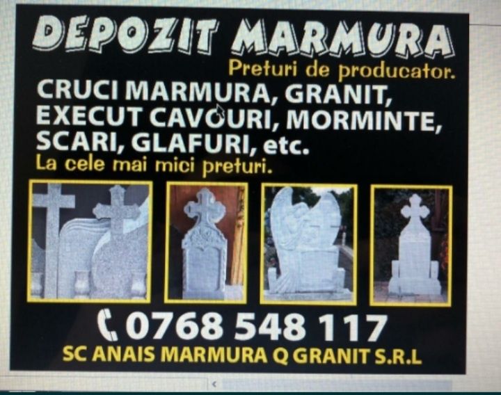 Cruci de marmură & cruci de granit !