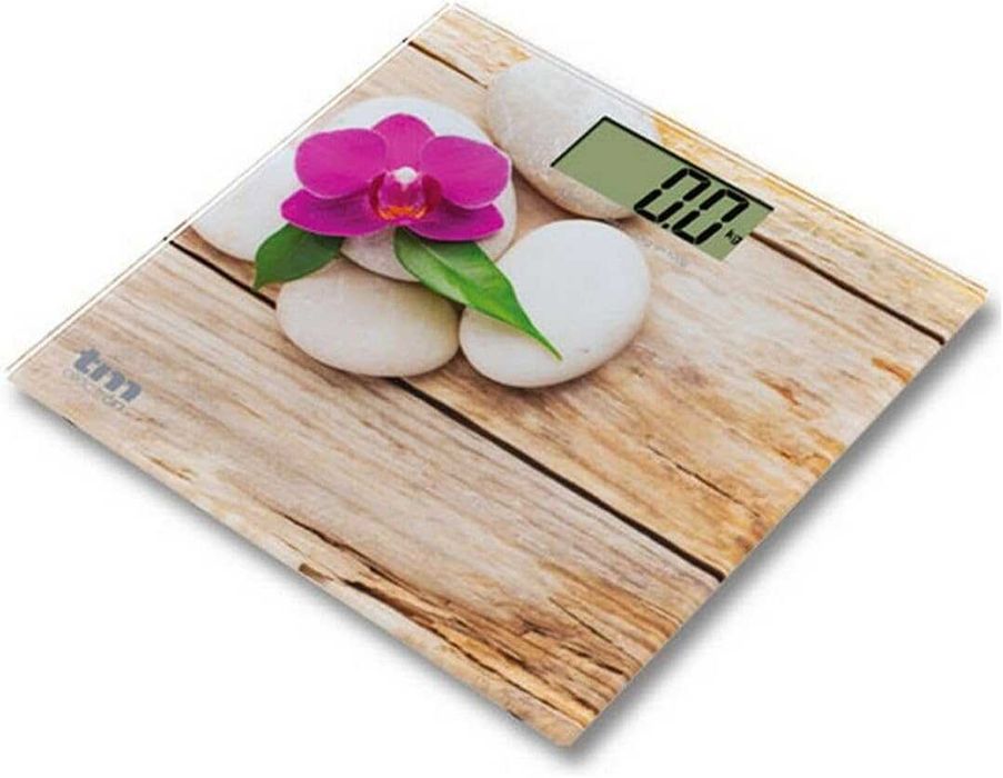 TM Electron TMPBS014 Стъклена везна за баня Zen, цвят дърво, 150кг.