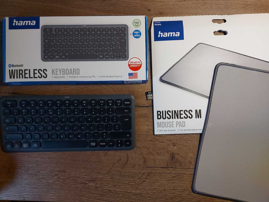 Vand kit set tastatura wireless bt bluetooth Hama WK-500 + mousepad