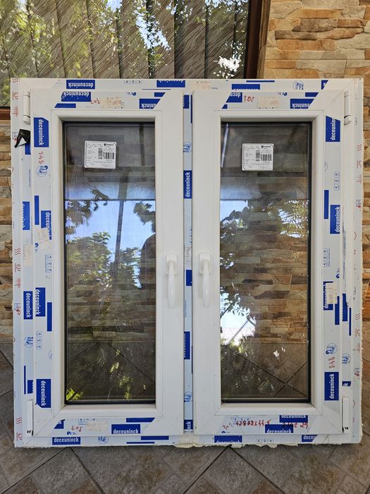 Vand geam/fereastra termopan noua alba din PVC!