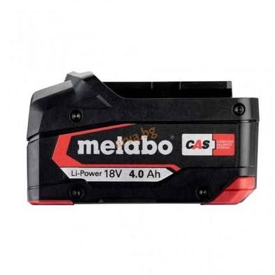 Акумулаторна батерия Metabo, 18 V, 4 Ah Li-Ion