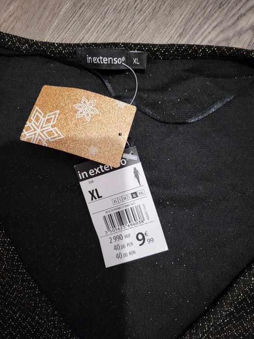 Bluza argintie cu sclipici noua dama - XL