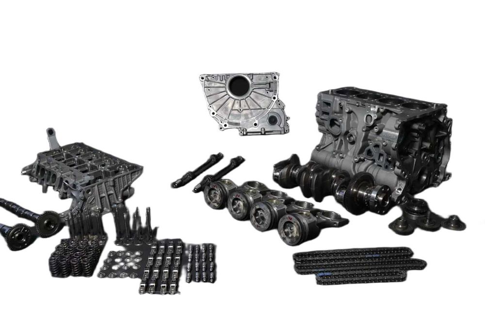 B47D20B 500км BMW Двигател к-т Цилиндрова глава Вал клапани 320d 520d