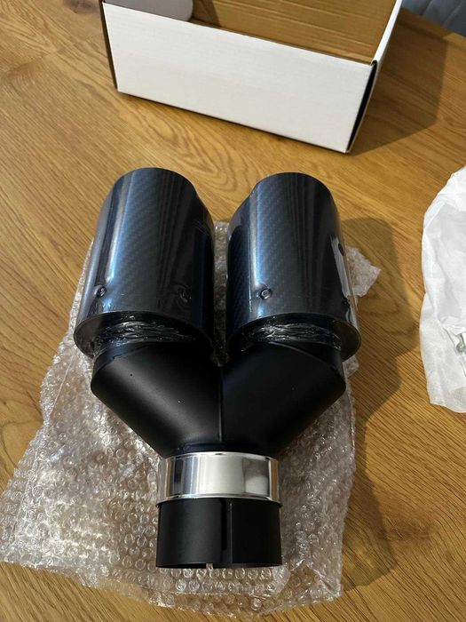 Evacuare / Muffler din Carbon si Inox 63mm Universal – Stil Sport- Nou