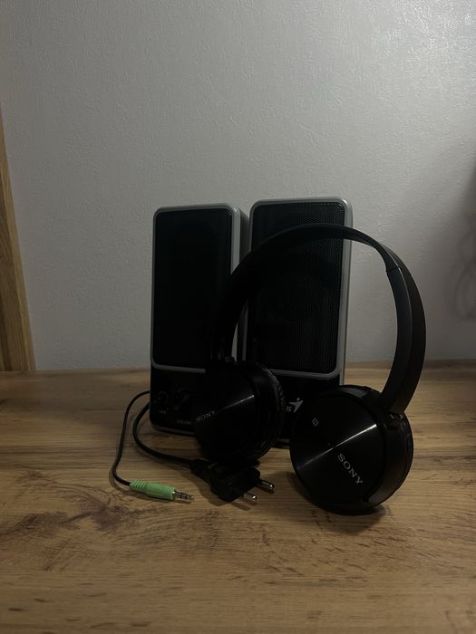 Наушники Sony Bluetooth и колонки Genius