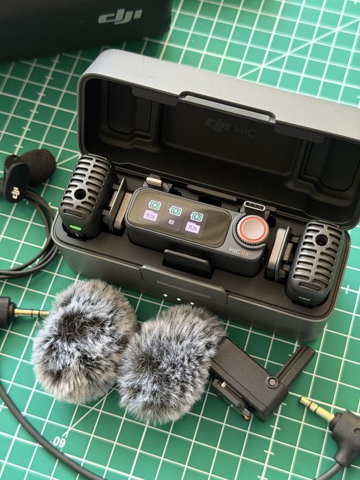Microfon wireless DJI Mic 2 + lavaliera, adaptor Sony