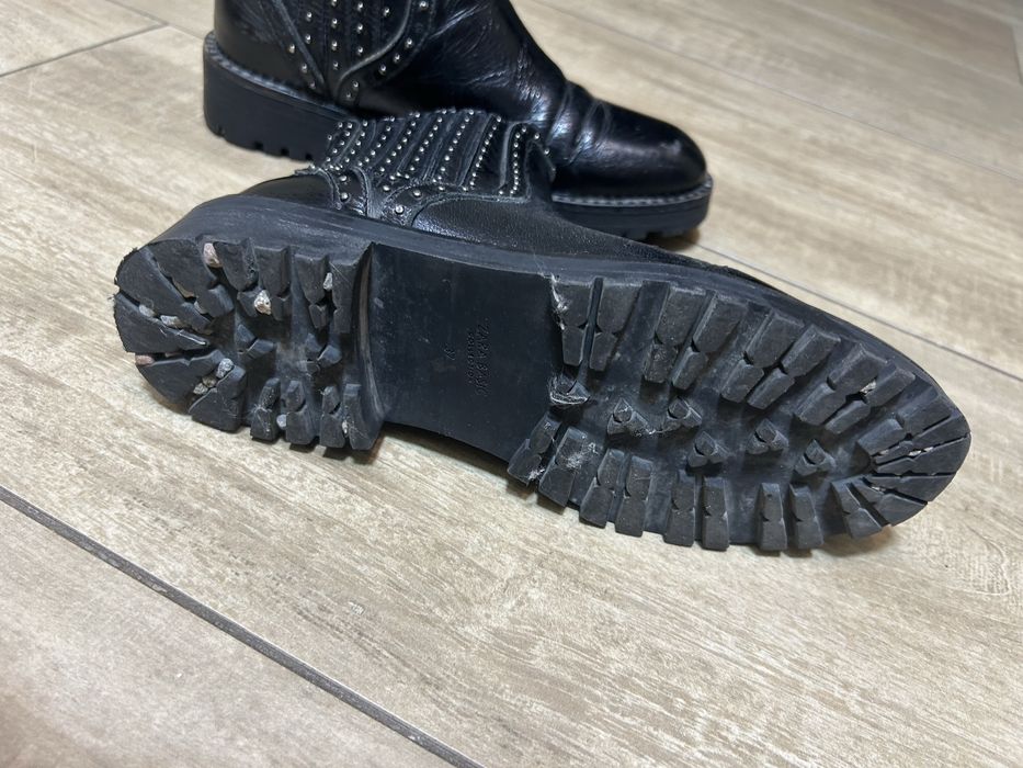 Ботинки Zara кожаные