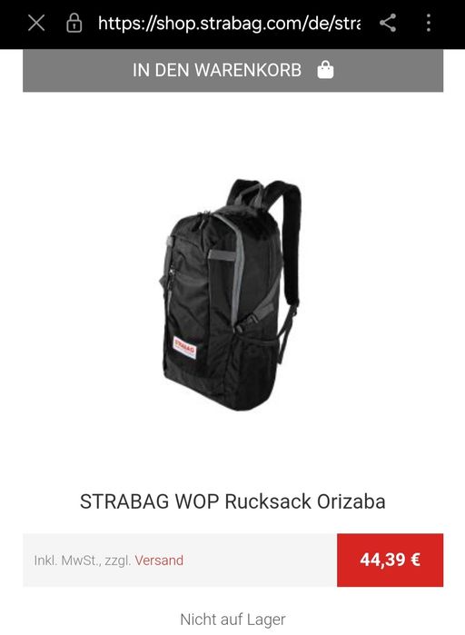 Rucsac Strabag  pentru laptop Nou.
