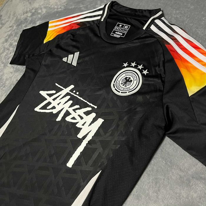 Adidas Germany x Stüssy Football Jersey – Black – Size M