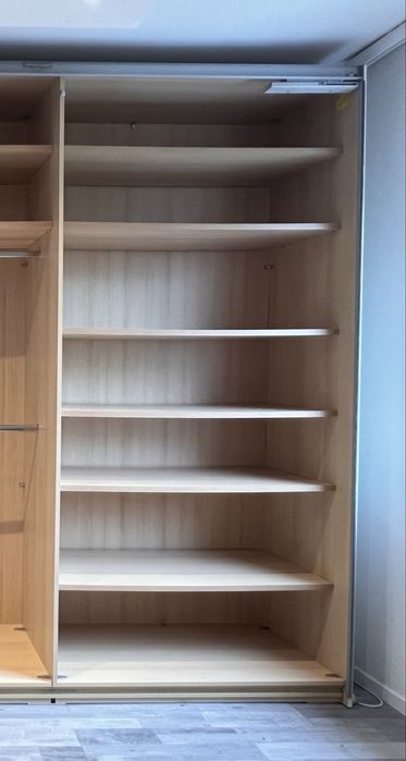 Dressing/Dulap 335/240/65 cm 3 usi culisante sticla alba XXXLutz