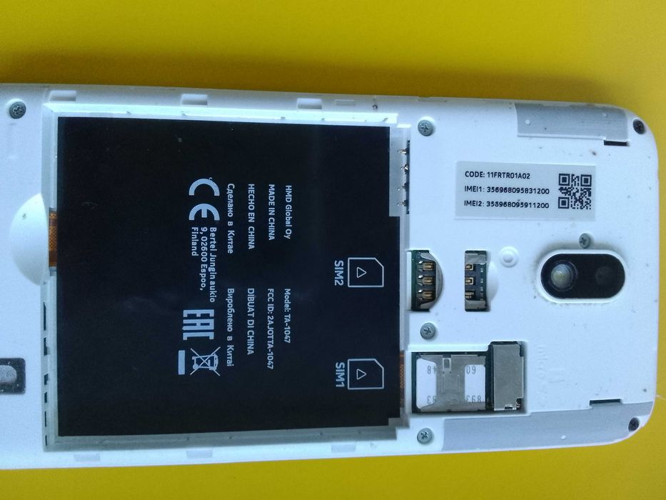 Работещ Nokia 1 отключен (8 Gb) + зарядно. С 2 sim карти